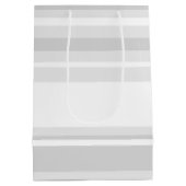 Sac Cadeau Moyen Bandes gris clair (Dos)