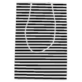 Sac Cadeau Moyen Bandes noires et blanches (Dos)