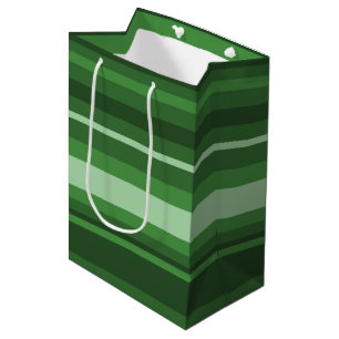Sac Cadeau Moyen Bandes vertes