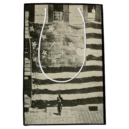 Sac Cadeau Moyen Bannière étoilée : drapeau américain à l'écran (Devant)