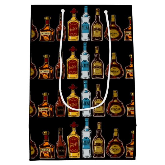 Sac Cadeau Moyen Bar ouvert  (Dos)