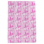 Sac Cadeau Moyen Barbiecore rose et rose chaud (Dos)