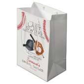 Sac Cadeau Moyen Baseball Dernier Swing Home Run Fête des mariées F (Devant Angle)
