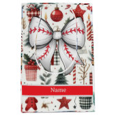 Sac Cadeau Moyen Baseball pour thème Noël (Devant)