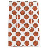 Sac Cadeau Moyen Basketball Pattern (Dos)