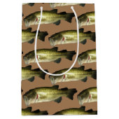 Sac Cadeau Moyen Bass Fish Motif Hommes (Devant)