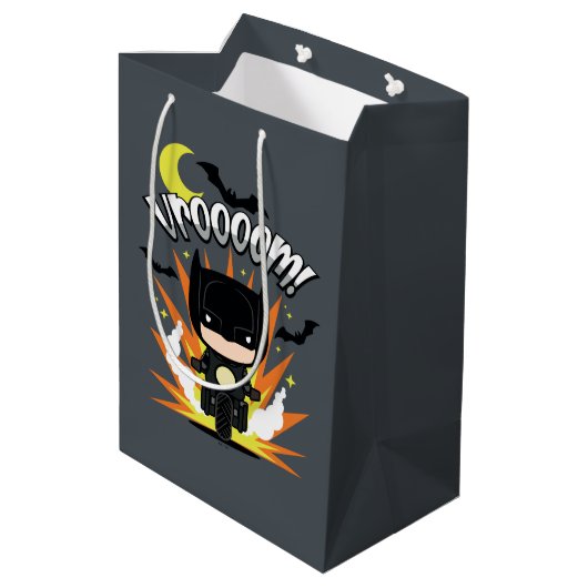 Sac Cadeau Moyen Batcycle Chibi Batman (Dos Angle)