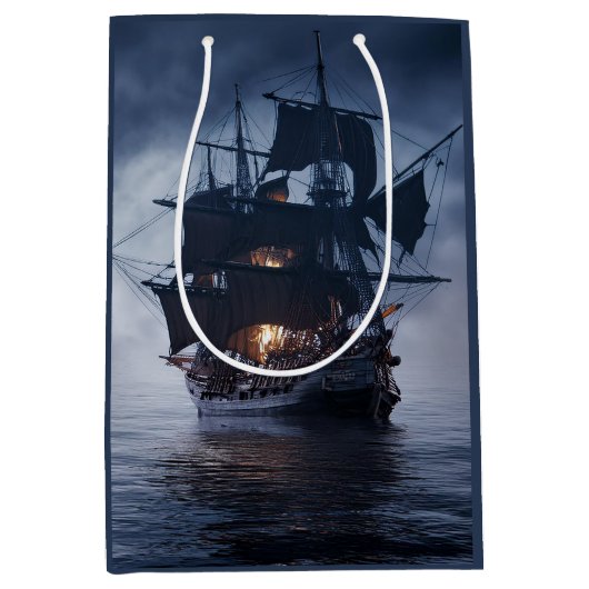 Sac Cadeau Moyen Bateau de galon espagnol Pirate (Devant)
