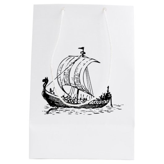 Sac Cadeau Moyen Bateau de Viking (Dos)