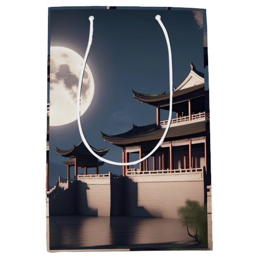 Sac Cadeau Moyen Bâtiment ancien de tour à flèche (Devant)