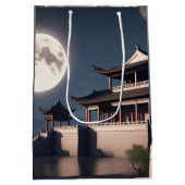 Sac Cadeau Moyen Bâtiment ancien de tour à flèche (Dos)