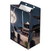 Sac Cadeau Moyen Bâtiment ancien de tour à flèche (Dos Angle)