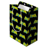 Sac Cadeau Moyen Batman | Logo Vintage bleu jaune (Dos Angle)