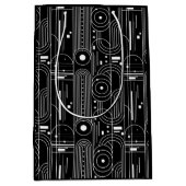 Sac Cadeau Moyen Bauhaus geometry-black and white -minimal (Devant)