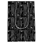 Sac Cadeau Moyen Bauhaus geometry-black and white -minimal (Dos)