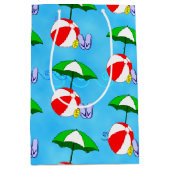 Sac Cadeau Moyen Beach Ball Pool Jouets Motif été (Devant)