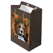 Sac Cadeau Moyen Beagle (Devant Angle)