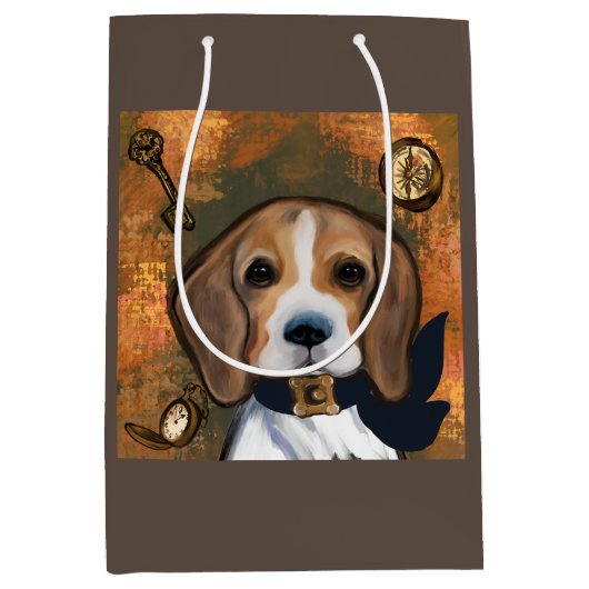 Sac Cadeau Moyen Beagle (Devant)