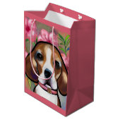Sac Cadeau Moyen Beagle (Dos Angle)