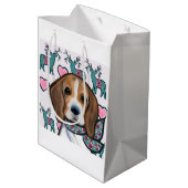 Sac Cadeau Moyen Beagle (Dos Angle)