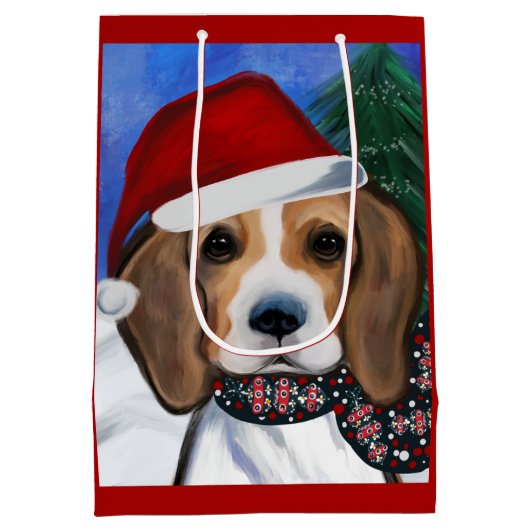 Sac Cadeau Moyen Beagle (Dos)