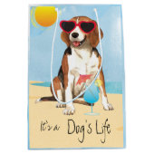 Sac Cadeau Moyen Beagle d'été (Devant)