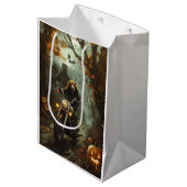 Sac Cadeau Moyen Beagle équitation moto Halloween effroi (Devant Angle)