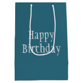 Sac Cadeau Moyen Bearded Collie Peeking Over a Fence (Dos)