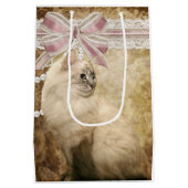 Sac Cadeau Moyen Beau chat élégant de minou (Dos)