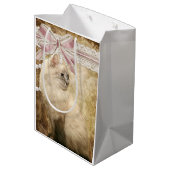 Sac Cadeau Moyen Beau chat élégant de minou (Dos Angle)