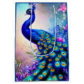 Sac Cadeau Moyen Beau Imaginaire Peacock (Dos)