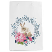 Sac Cadeau Moyen Beau lapin de Pâques (Devant)