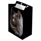 Sac Cadeau Moyen Beau Russe Blue Grey Chat Nebelung (Devant Angle)