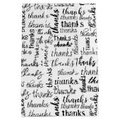 Sac Cadeau Moyen Beaucoup Merci Texte noir sur blanc (Dos)