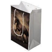 Sac Cadeau Moyen Beautiful horse throw pillow (Devant Angle)