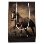 Sac Cadeau Moyen Beautiful horse throw pillow (Dos)