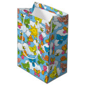 Sac Cadeau Moyen Bébé Animaux Arrière - plan (Devant Angle)