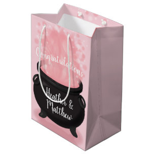 Sac Cadeau Moyen Bébé brasse Sorcière douche gothique rose fille