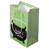 Sac Cadeau Moyen Bébé brasse Sorcière douche Halloween Cauldron (Devant Angle)