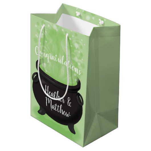 Sac Cadeau Moyen Bébé brasse Sorcière douche Halloween Cauldron (Dos Angle)