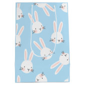 Sac Cadeau Moyen Bébé lapin bleu (Dos)