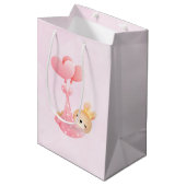 Sac Cadeau Moyen Bébé mignon dans une couverture de coeur (Devant Angle)