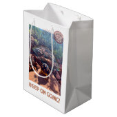 Sac Cadeau Moyen Bébé Sulcata Tortoise Continuez À Inspirer (Dos Angle)