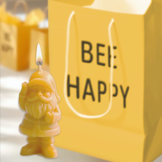 Sac Cadeau Moyen BEE HAPPY Apiary Beekeeper Nature Lover Gift Tote
