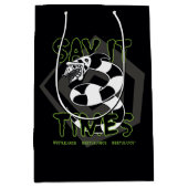 Sac Cadeau Moyen Beetlejuice | Say It 3 Times (Devant)