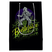 Sac Cadeau Moyen Beetlejus | Assis sur une pierre tombale (Dos)