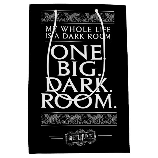 Sac Cadeau Moyen Beetlejus | Toute Ma Vie Est Une Chambre Sombre (Devant)
