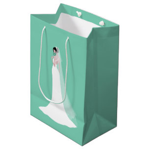 Sac Cadeau Moyen Belle mariée en robe de mariée