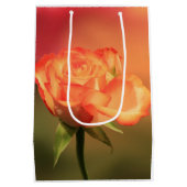 Sac Cadeau Moyen Belle photo de Rose romantique (Dos)