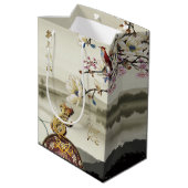 Sac Cadeau Moyen Belle scène bucolique Chines Rat Année 2020 MGB (Dos Angle)